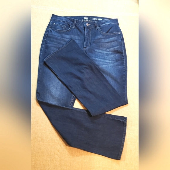 Lee Riders Womens Size 12 M Pockets Mid Rise Bootcut Denim Blue Jeans - Picture 4 of 10